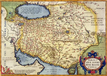 Carta della Persia, dal Theatrum Orbis Terrarum, pubblicato da Abraham Ortelius (1527-98), Anversa, ca. 1590