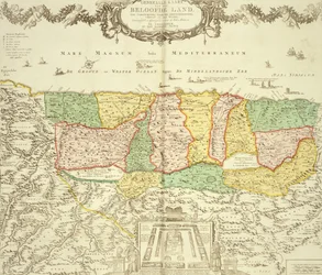 Mappa della Terra Santa, pubblicata da Jan Barend Elwe, Amsterdam, 1742