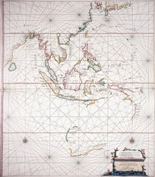 Carta nautica a est dell