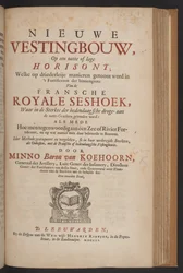 Frontespizio di Nieuwe Vestingbouw