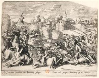 Vittoria della guarnigione di Enniskillen sugli irlandesi nel 1689, c.1691