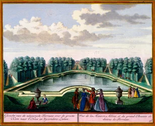 Vista da Het Zeganpralent Kennemerlant di Hendrick de Leth e Matthias Brouerius Van Nidek, pubblicato c.1700-30