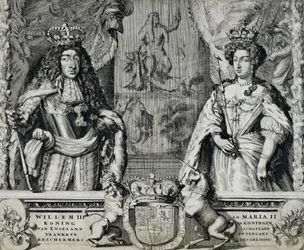 Guglielmo III (1650-1702) e Maria II (1662-94), c.1688-94