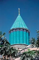 Vista del tekke (o khanqah sufi) di Mevlana, riservato ai dervisci rotanti
