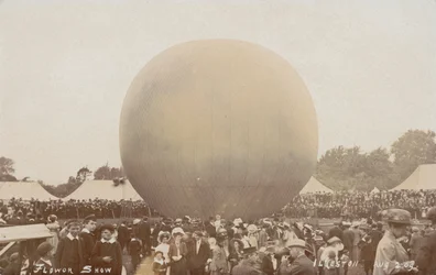 Mongolfiera allo Ilkeston Flower Show, Derbyshire, 2 agosto 1909