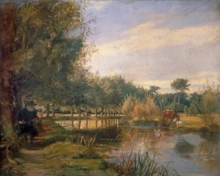 Izaak Walton che pesca