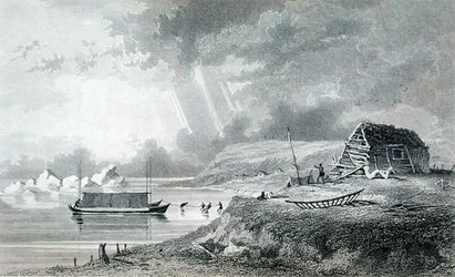 Casa invernale degli Eschimesi sull