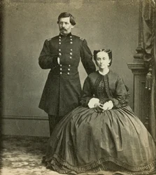 Il Maggior Generale George B. McClellan e sua moglie, pubblicato da Anthony