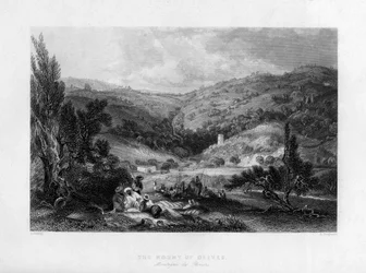 Il Monte degli Ulivi, Israele, 1841
