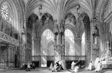La Cattedrale di Lione, Francia, XIX secolo