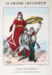 Soyez les Frères!, allegoria della Francia repubblicana, 1871