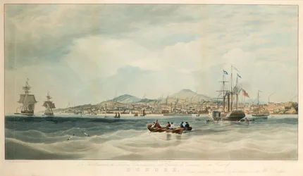 Vista di Dundee dal fiume
