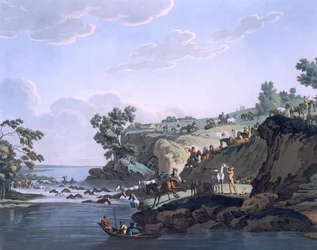 Cavalli che Attraversano un Fiume, 1812-13