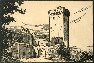 Abbazia di Montmajour - La vecchia abbazia di Montmajour, c. 1920s