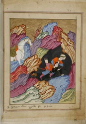 Illustrazione al poema epico Il cavaliere nella pelle di pantera di Shota Rustaveli