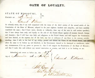 Giuramento di fedeltà di Edward Villmer del Missouri, Contea di St. Louis