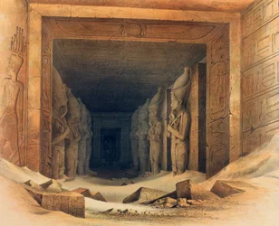 Interno del Tempio di Abu Simbel, Egitto