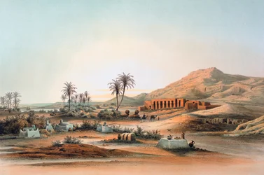 Tempio di Seti I a Qurnah, Egitto, XIX secolo
