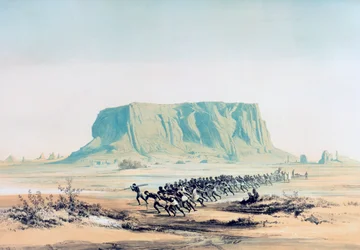 Veduta del Monte Barkal, Sudan, 1842-1845