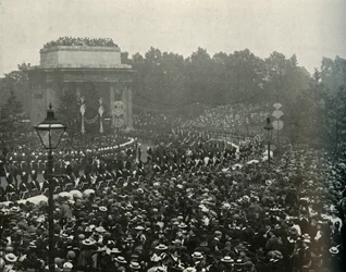 Arrivo del Primo Ministro canadese On. Wilfrid Laurier a Hyde Park Corner, 1897