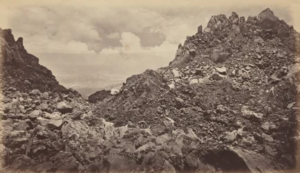 Quezaltenango dal cratere di un vulcano, 1877