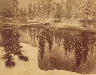 Tutokanula.  Valle dello Yosemite.  (Il Grande Capo) - "El Capitan" - Riflesso nella Merced.