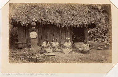 Occupazioni domestiche dei raccoglitori di caffè, Las Nubes, Guatemala
