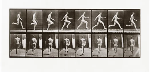 Uomo che corre, Tavola 65 da Animal Locomotion, 1887