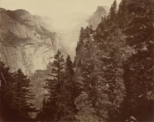 Tenaya Canyon da Union Point, Valle dello Yosemite, 1872 (foto)