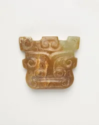 Pendente a forma di maschera animale, 650-500 a.C.