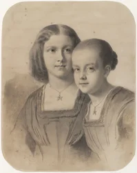 Ritratto di Woltera Geertruida, contessa di Limburg Stirum e contessa Frederika Augusta