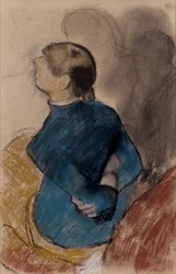 Giovane Donna in Blu