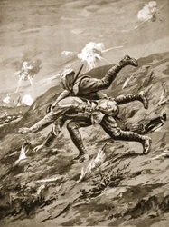 Il Sergente Maggiore Hall cade mortalmente ferito nel tentativo di salvare un compagno ferito