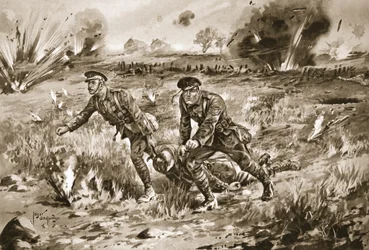 Il sergente Gannon assiste l