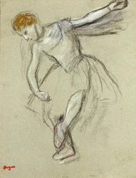 Una ballerina di profilo