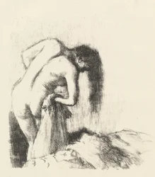 Dopo il bagno (La sortie du bain (Petite planche))