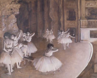 Prova di balletto sul palco