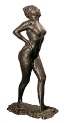 Ballerina a riposo, scultura di Edgar Degas, c.1882-95