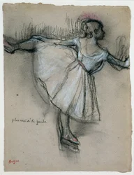 Ballerina alla sbarra, c.1885