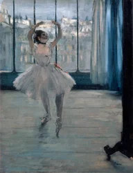 Ballerina dal fotografo, 1875