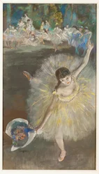 Ballerina in arabesqu (pastello)