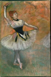 Ballerina con tamburello (pastello su carta)