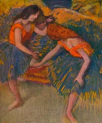 Deux Danseuses Corsages Jaunes, c1902