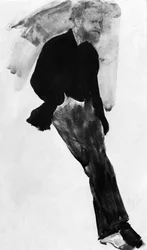 Edouard Manet (1832-1883) pittore francese, disegno di Edgar Degas