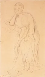 Eugenie Fiocre, studio per Mlle Fiocre nel balletto La Sorgente, c.1867