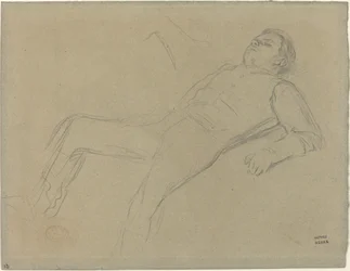 Fantino caduto (studio per "Scena dalla corsa a ostacoli: Il fantino caduto")