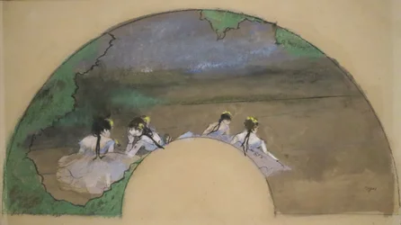 Ventaglio - Ballerine sul palco" di Edgar Degas, Museo Norton Simon