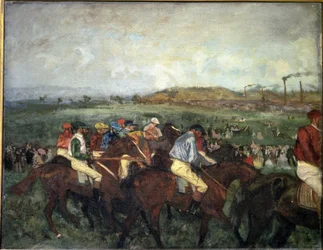 Corsa dei gentiluomini. Prima della partenza, 1862