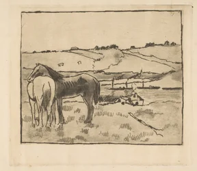 Cavalli nel prato, 1891-92