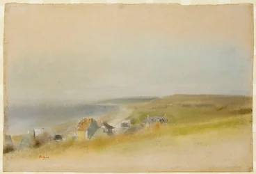 Case sul bordo della scogliera a Villers-sur-Mer, 1869